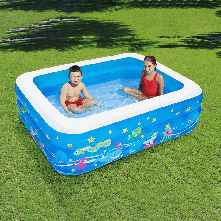 Inflatable Swimming Pool Kids Adult Yard Garden Family Party Outdoor Indoor Playing Inflatable Bathtub - MRSLM