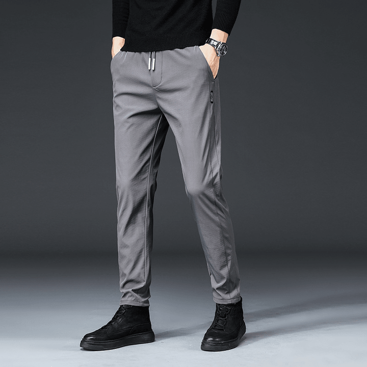 Men'S Casual Pants Stretch Slim Fit All-Match Men'S Wear-Free - MRSLM