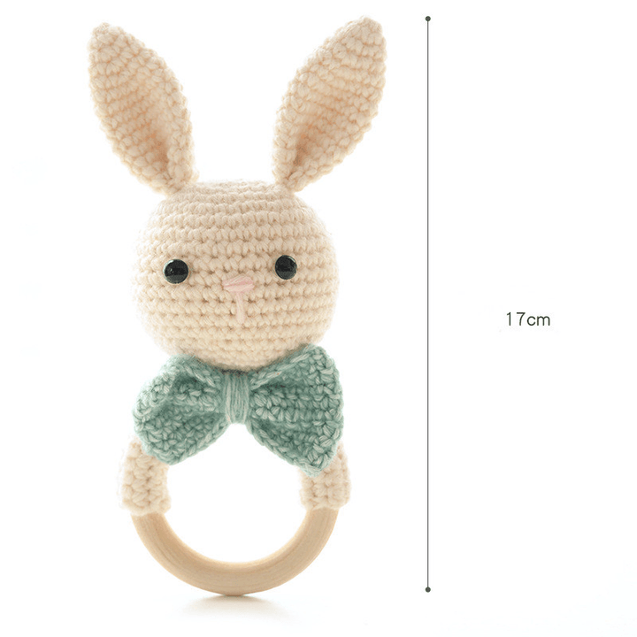 Wool Hand-Knitted Baby Rattle Crochet Diy Material Package - MRSLM