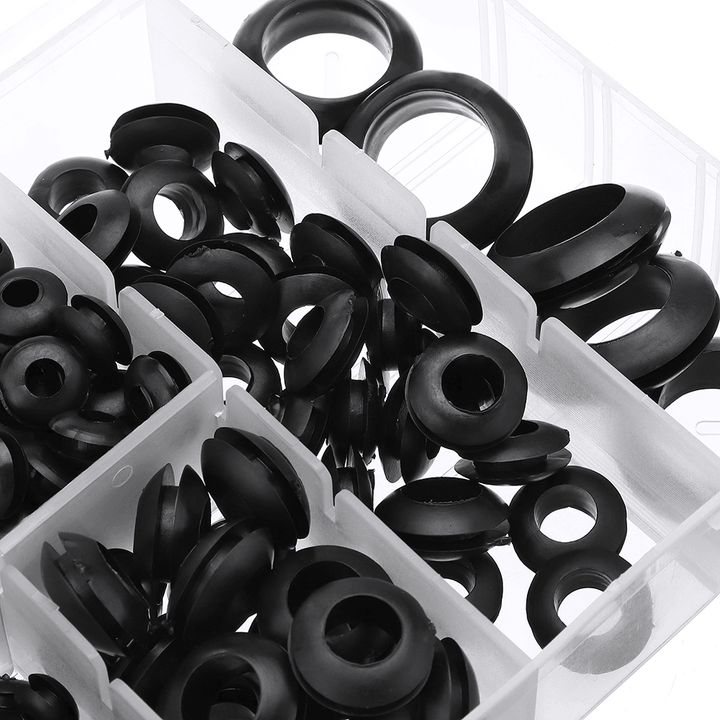 Suleve™ MXRW5 180Pcs Rubber O Ring Washer Grommets Ring Anti-Slip Gasket Seal Assortment Set - MRSLM