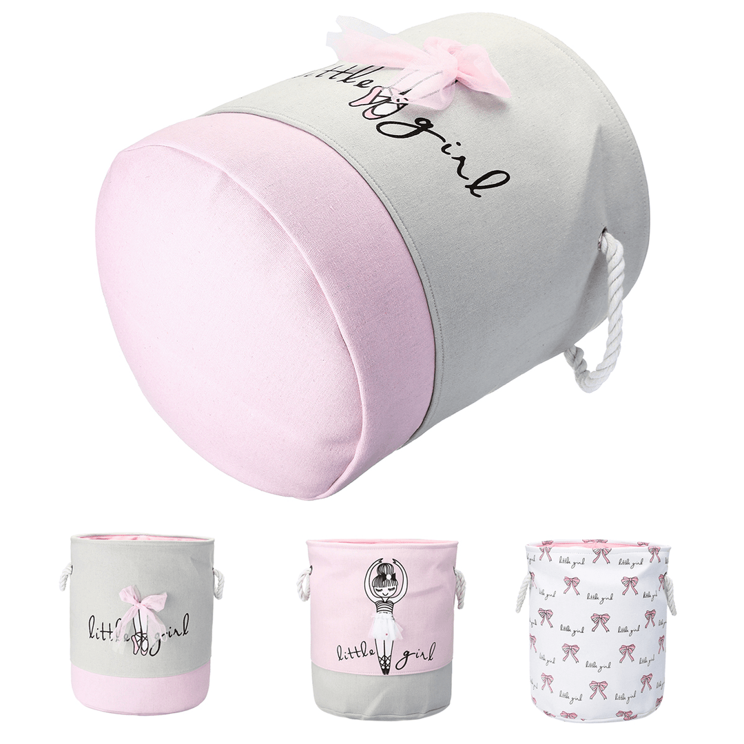 Foldable Kids Toy Clothes Storage Bag Printed Laundry Hamper Clothes Washing Baskets Laundry Basket - MRSLM