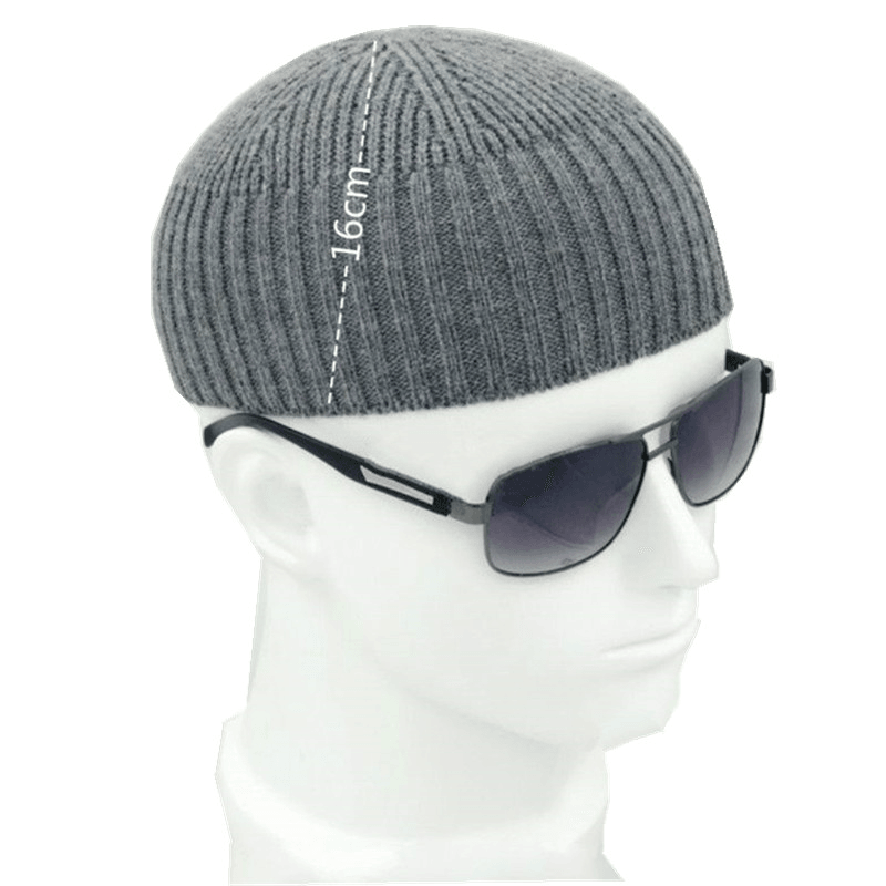 Short Cotton Knit Hat Men'S Winter Woolen Thread - MRSLM