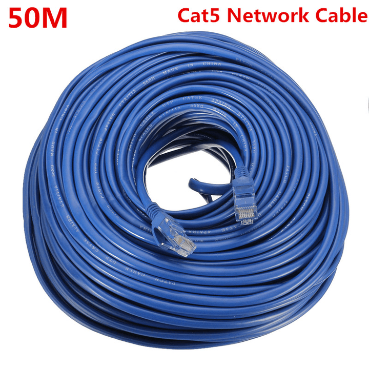 50M Cat5/Cat5E RJ45 Ethernet LAN Network Cable Line 10Mbps 100Mbps 1000Mbps - MRSLM