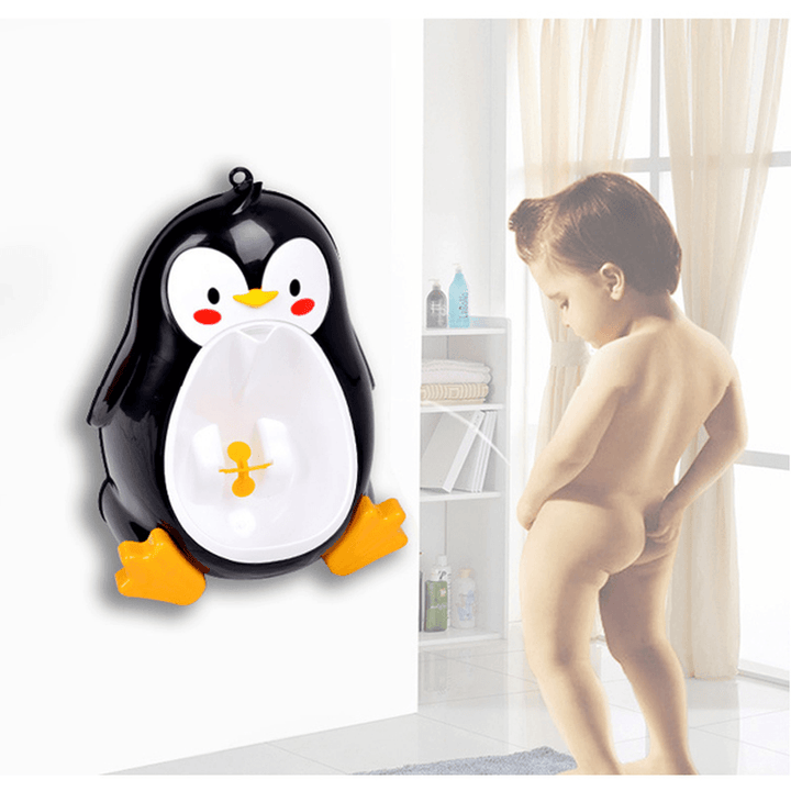 Baby Urinal Toddler Potties Boys Pee Trainer Children Removable Lovely Penguin Toilet Bathroom - MRSLM