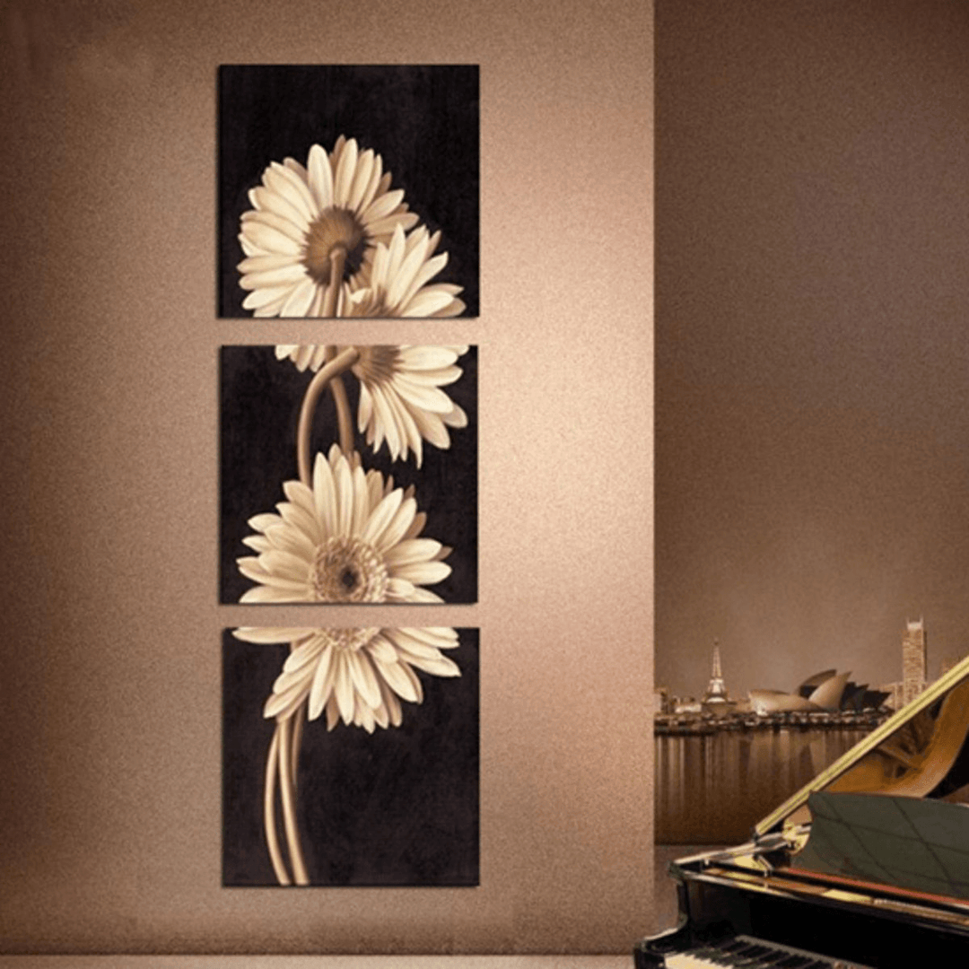 3Pcs Chrysanthemum Art Paintings Print Wall Pictures Home Decor Unframed - MRSLM