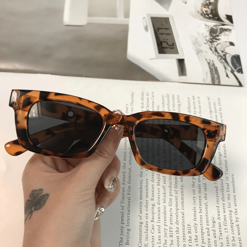 Square Sunglasses Men and Women with the Same Sunglasses Trend Retro Korean Ins Net Red Street Shooting Glasses - MRSLM