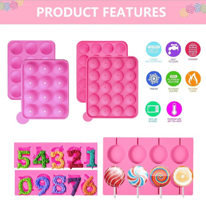 556-Piece Candy DIY Silicone Mold Set - MRSLM