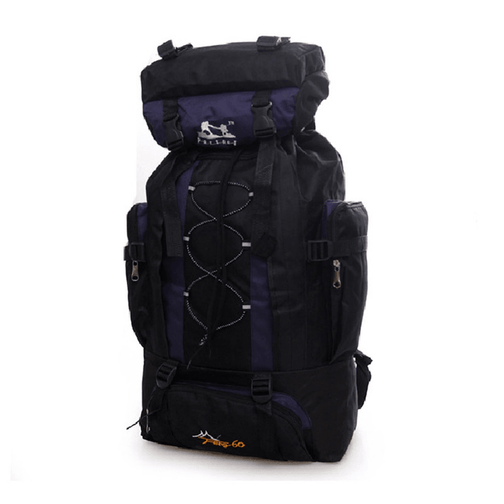 60L Nylon Backpack Waterproof Sports Travel Hiking Climbing Shoulder Bag Unisex Rucksack - MRSLM