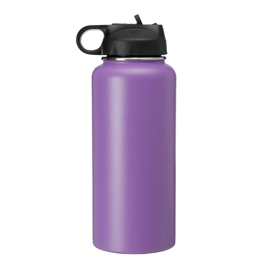 Women 946ML Portable Stainless Steel Thermos Vacuum Cup Outdoor Camping Traveling Water Bottle 32 Ounce Men Sports Water Cup - MRSLM