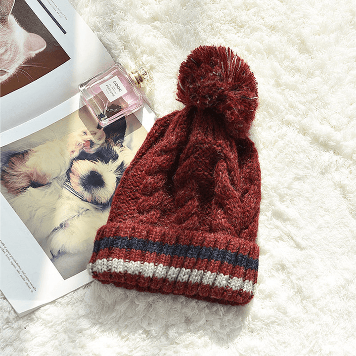 Thickened Confinement Warm All Match Tide Woolen Hat - MRSLM