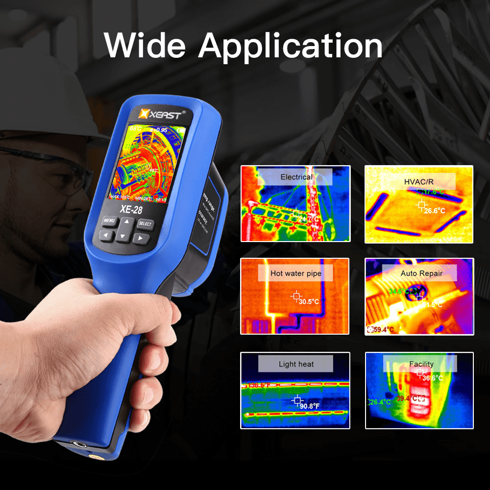 XEAST XE-27 XE-28 Ultra-Cool and Ultra-Clear Color 2.5-Inch LCD Display Thermal Imager 60*60 Resolution Infrared Thermometer - MRSLM