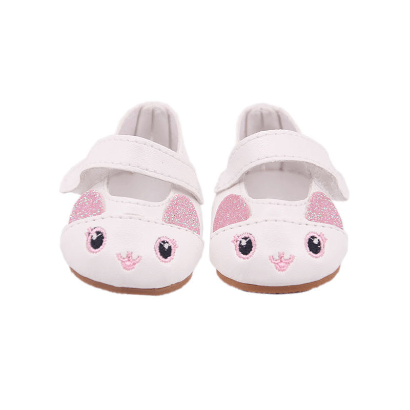 18 Inch American Girl Doll Cute Cat Shoes - MRSLM