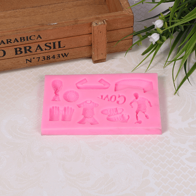 European Cup Football Silicone Fondant Soap 3D Cake Mold Cupcake Jelly Candy Chocolate Decoration Baking Tool Baking Mold - MRSLM