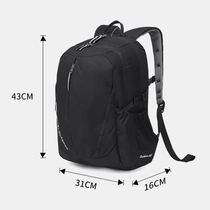 Men Polyester Waterproof Light Weight Large Capacity Sport Hiking Travel Backpack - MRSLM