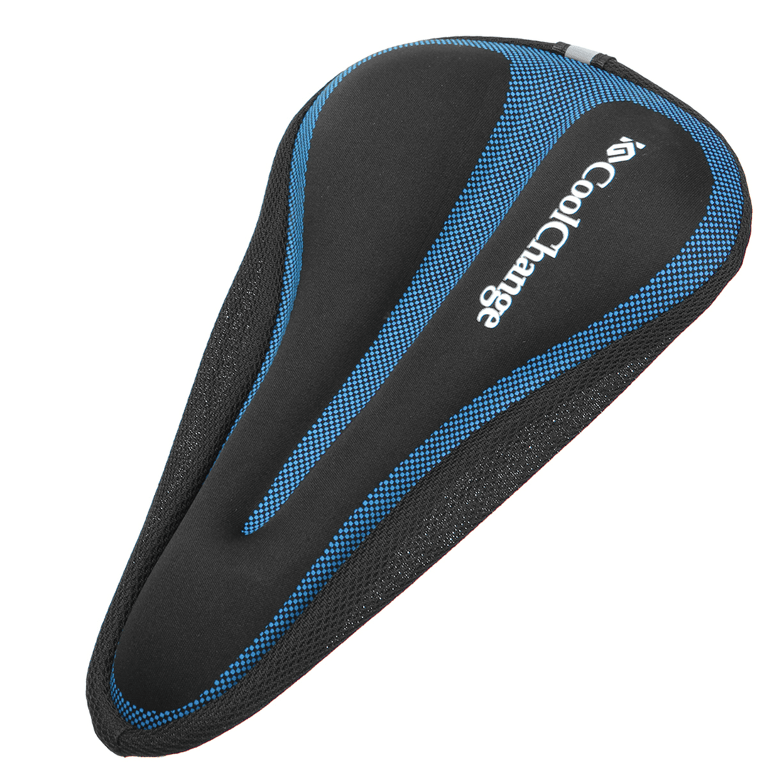 Coolchange Soft Breathable Bike Saddle Cushion Cover Shookproof Silicone Seat Pad for Road Bicycle MTB Bikes - MRSLM