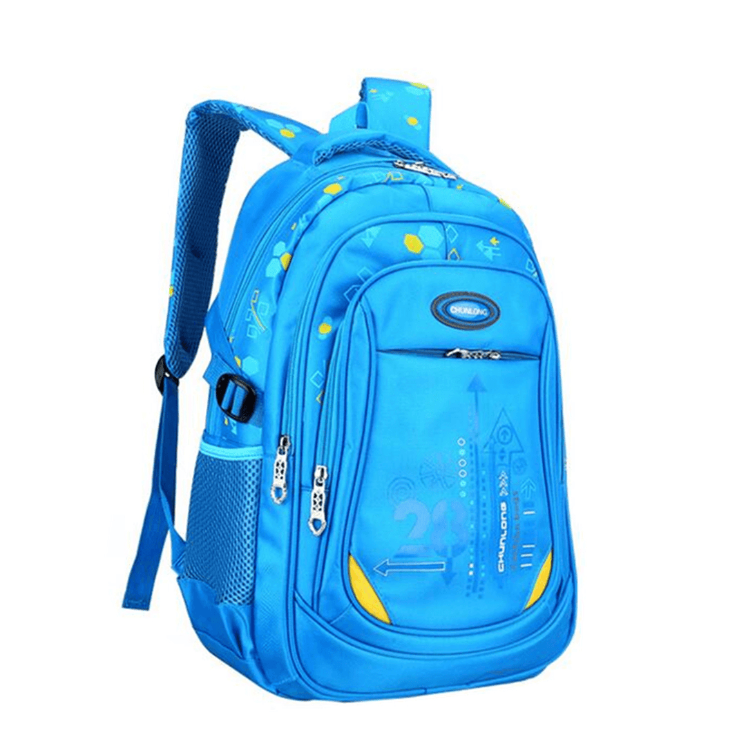 Nylon Large Waterproof Backpack Children School Bag for Middle Primary School Student - MRSLM