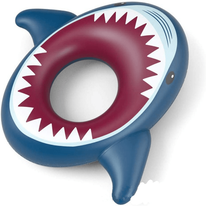 Big Mouth Shark Inflatable Swimming Circle Adult Children'S Swimming Circle - MRSLM