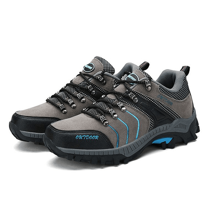 Men Breathable Wear Resistance Outsole Outdoor Hiking Athletic Shoes - MRSLM