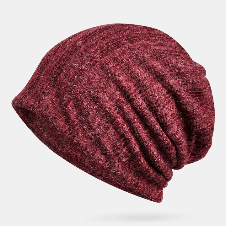 Hollow Breathable Beanie Hat Sunscreen Thin Scarf Hat Dual-Use Cap - MRSLM