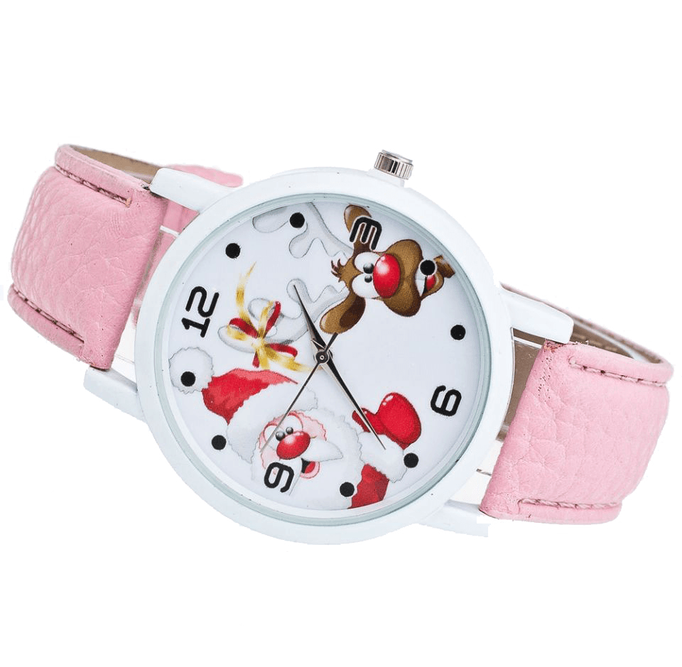 Cartoon Santa and Elk Pattern Fashion Cute Kid Watch Children Quartz Watch - MRSLM