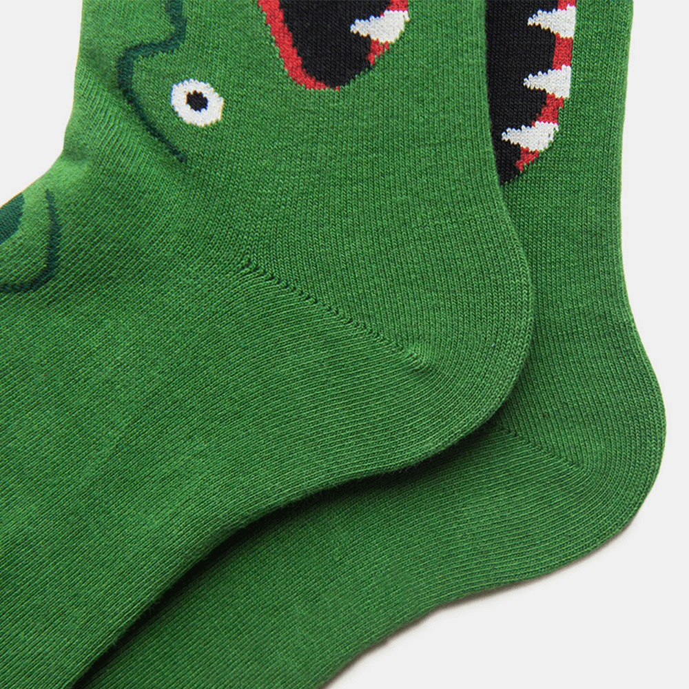 Long Socks Male Street Wind Trend Female Socks Cartoon Crocodile Korean Version of Sports Style - MRSLM