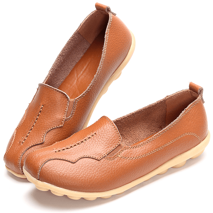 US Size 5-11 round Toe Soft Sole Slip on Flat Loafers - MRSLM