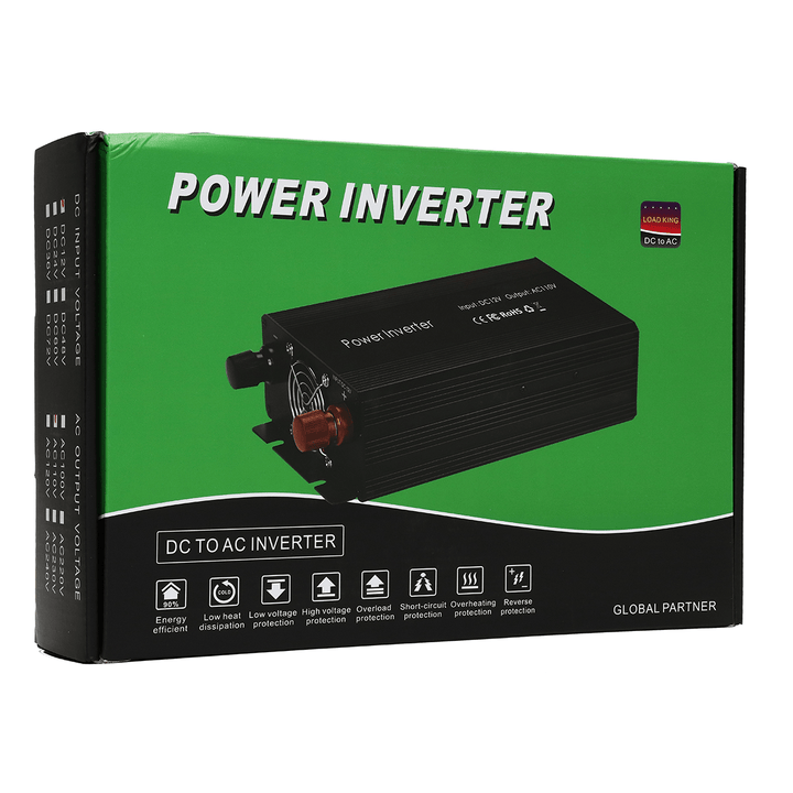 Portable 1500W Car Power Inverter DC 12V to AC 110V Modified Sine Wave Converter - MRSLM