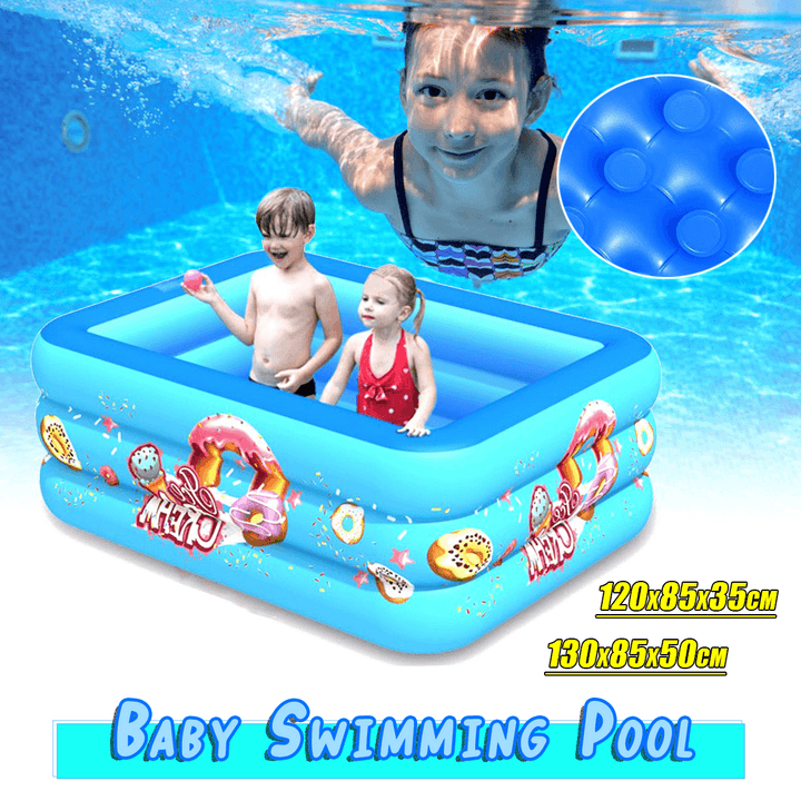 Children Swimming Pool Kids Inflatable Bathing Tub Outdoor Indoor Paddling Pools Baby Swim Tub - MRSLM