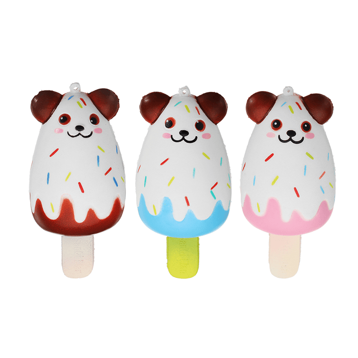 Sanqi Elan Bear Popsicle Ice-Lolly Squishy 12*5.5CM Licensed Slow Rising Soft Toy with Packaging - MRSLM