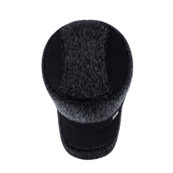 Unisex Imitation Mink Fur Earflap Ear Muffs Baseball Cap Adjustable Faux Fur Outdoor Military Hat - MRSLM