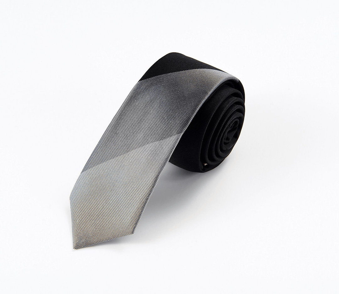 Spot Adult Black Male Hand Hitting Independent Packaging Striped Geometric Style Men'S Casual Business Tie Customization - MRSLM