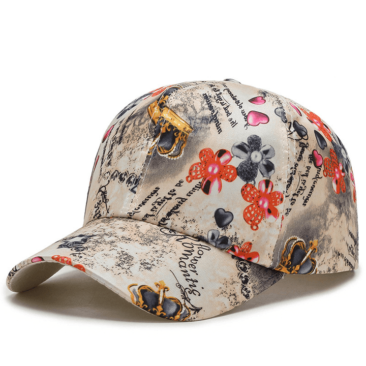 All-Match Cotton Sunshade Small Floral Baseball Cap - MRSLM