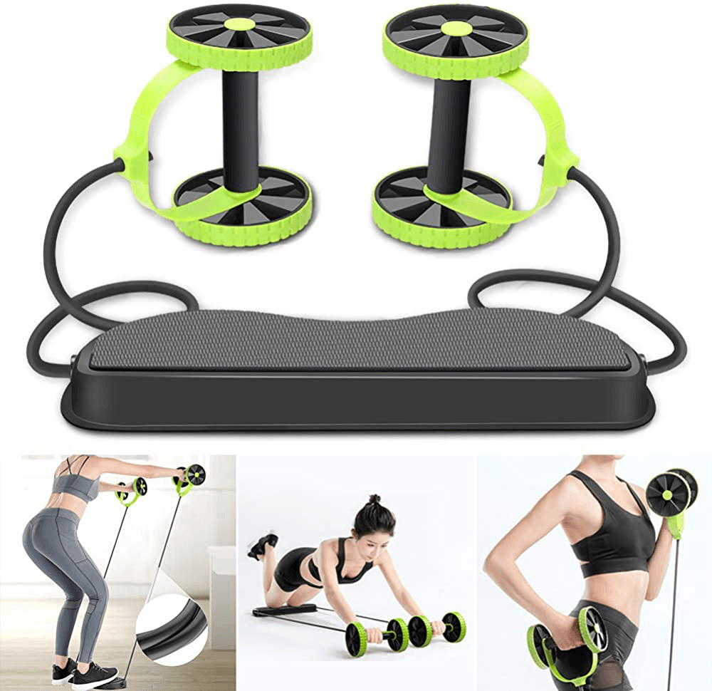 Multi-Function Home Abdominal Wheel Roller Arm Waist Leg Muscle Trainer Fitness Exercise Tools - MRSLM