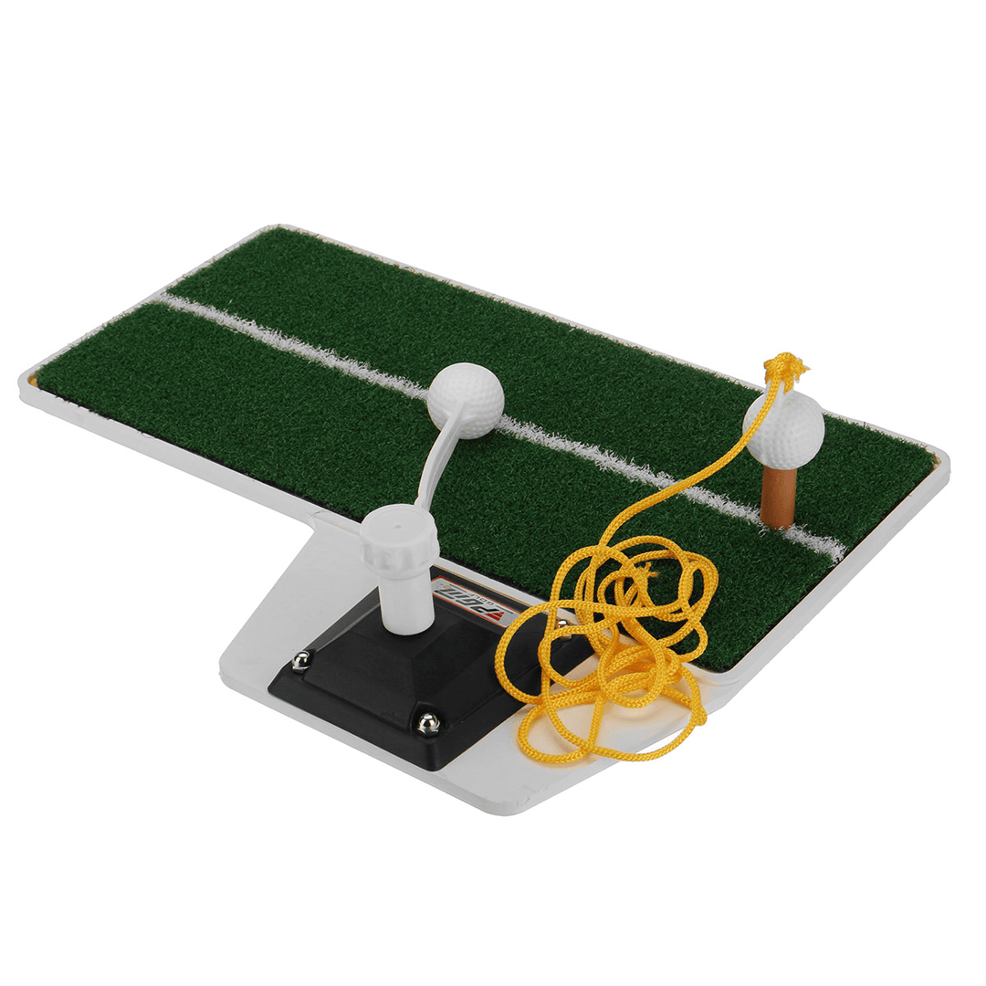 3-In-1 Golf Practice Swing Putting Mat Multi-Functional Golf Practice Grass Mat Golf Putter for Beginners Training - MRSLM