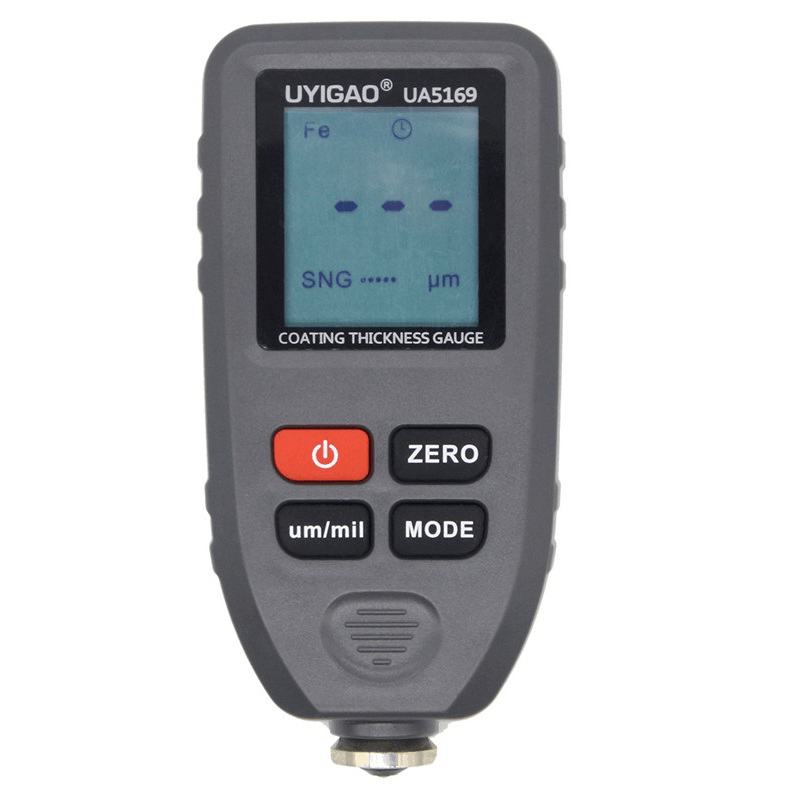 UYIGAO UA5169 Digital Paint Coating Thickness Gauge Handheld Car Paint Meter Auto Coatings Thickness Tester Fe/Nf Probe 0-1300Um Meter - MRSLM