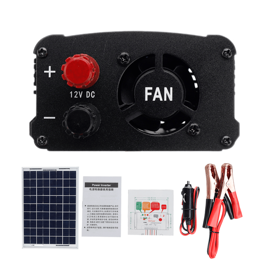 LEORY LCD Controller AC230V 1000W Solar Power System Solar Panel + Solar Controller + Inverter Set - MRSLM