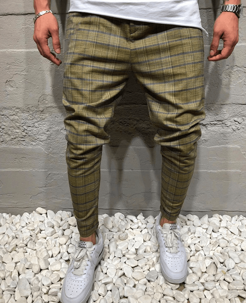 Men'S Casual Sports Fitness Striped Trousers - MRSLM