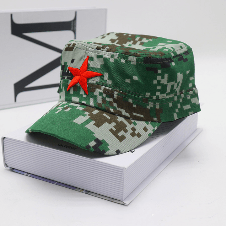 Baseball Cap Flat Top Male Red Army Cap - MRSLM