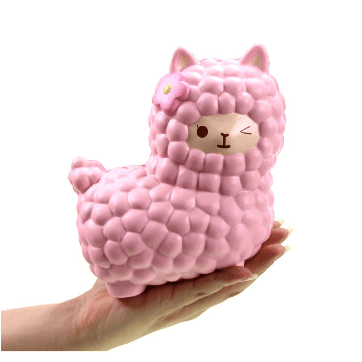 Vlampo Squishy Alpaca 17X13X8Cm Licensed Slow Rising Original Packaging Collection Gift Decor Toy - MRSLM