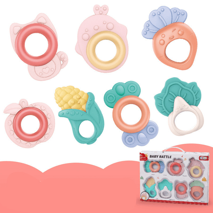 Baby Rattle Plastic Toy Gift Box Set - MRSLM