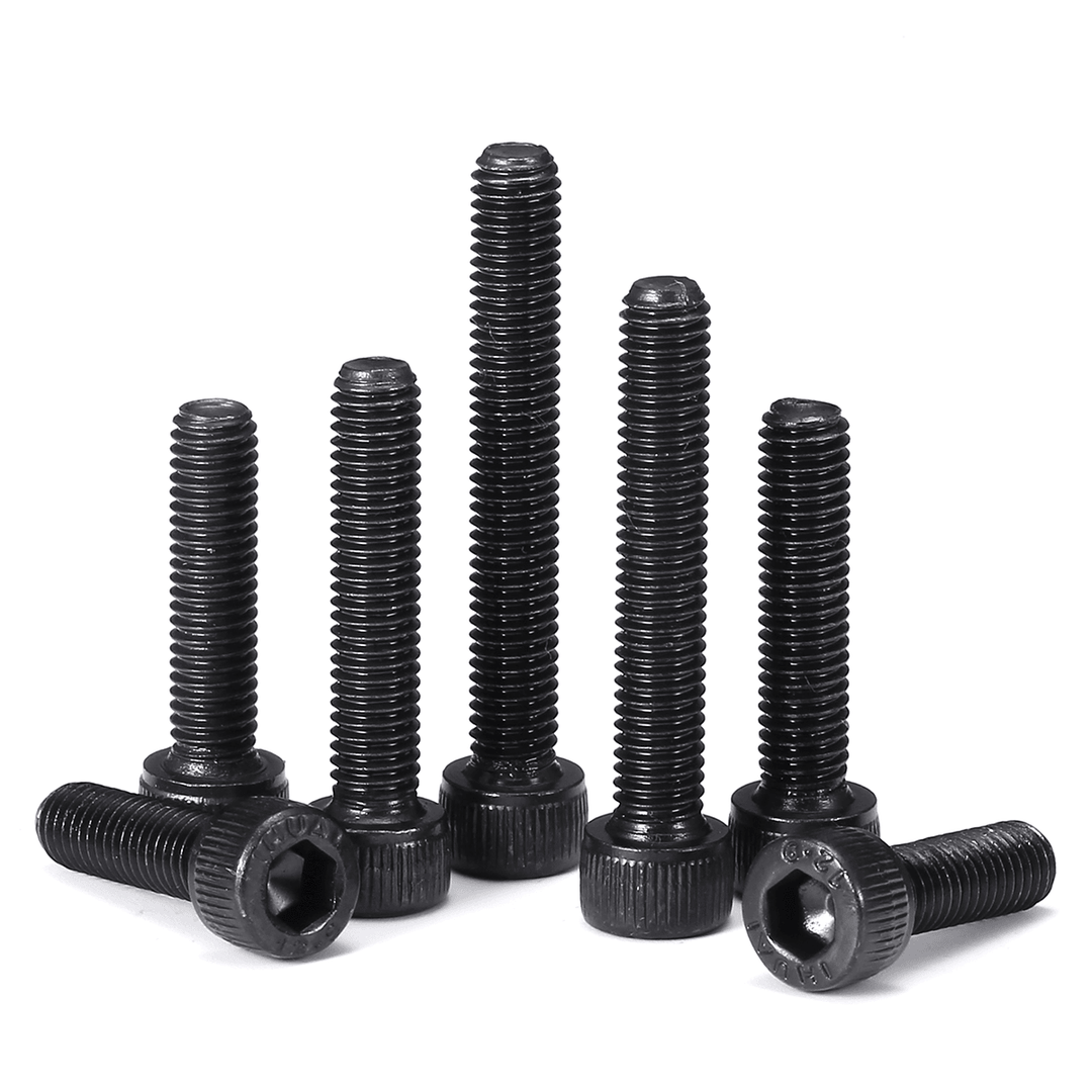 Suleve™ M5CH7 140Pcs M5 12.9 Grade Carbon Steel Hex Socket Cap Head Screw Bolt 6-35Mm Set - MRSLM