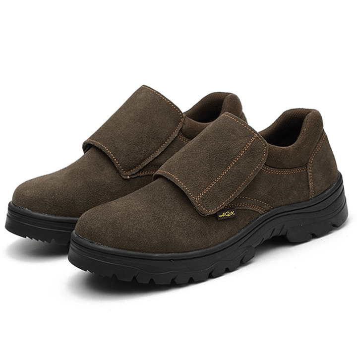 Comfy Men Wear Resisitant Outsole Hook Loop Outdoor Working Shoes - MRSLM