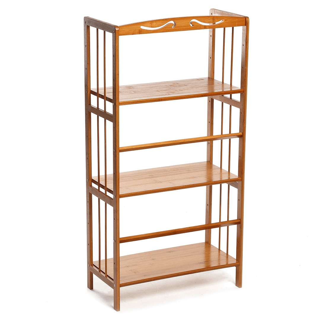 3 Layers 50/70Cm Wood Holder Bookshelf Space Saving Floor Bookcase for Creative Modern Small Home Decoration - MRSLM