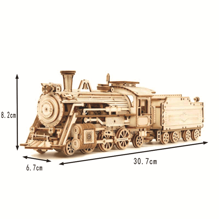 Steam Train 3D Three-Dimensional Puzzle Mechanical Intelligence Toy - MRSLM