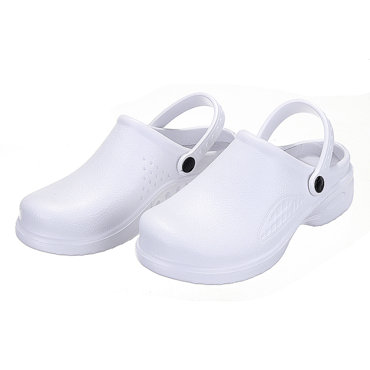 Women Medical Nursing Kitchen Slip on Comfortable Lightweight Anti-Slip Work Shoes Flats - MRSLM