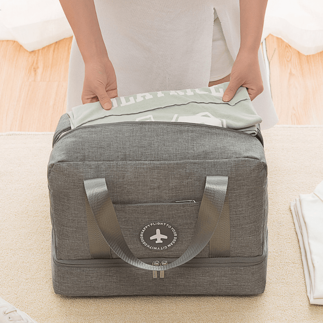 Dry Wet Separation Storage Bag Travel Luggage Bag Cosmetic Organizer Wash Bag - MRSLM