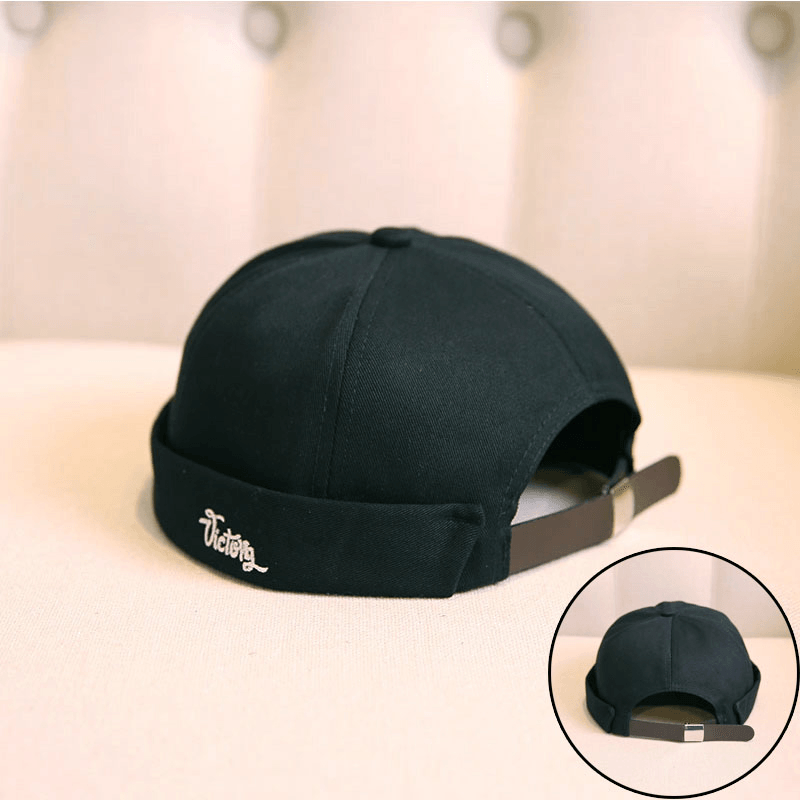 Retro Melon Hat Male Four Seasons Hip-Hop Korean Version of Beret Hat Street Hipsters Hats without Eaves Landlord Women - MRSLM