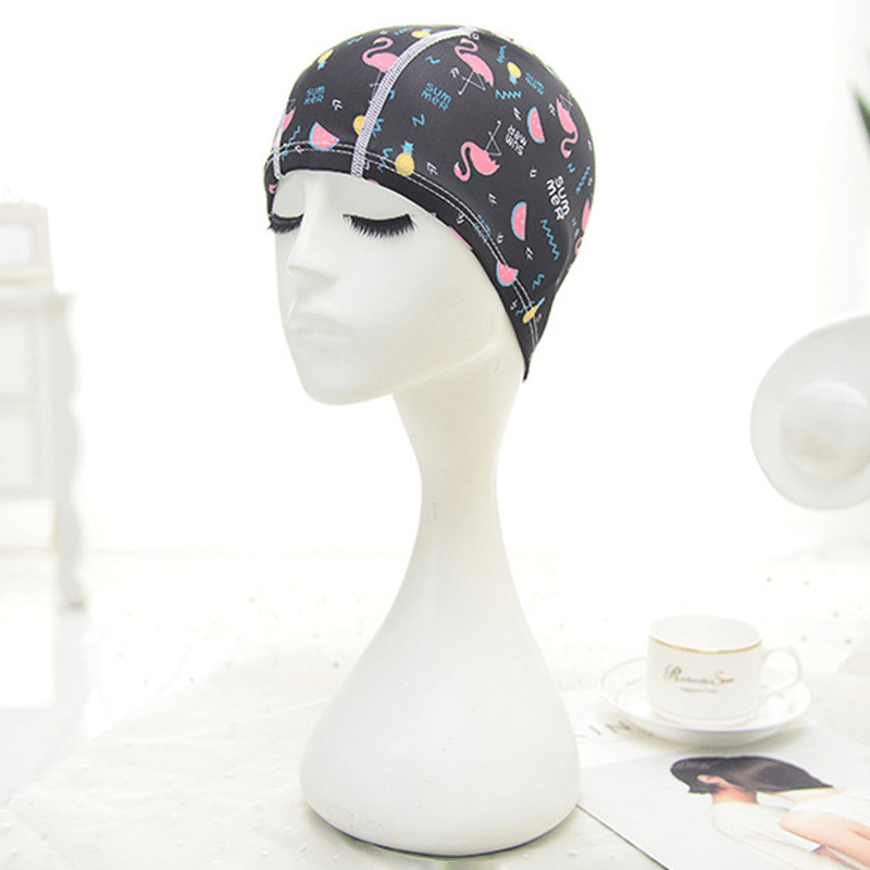 Women Cotton High Elasticity Swimming Cap Turban Hat - MRSLM