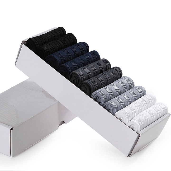 10 Pairs Balck Men Cotton High Sesilience Breathable Low Cut No Show Non Slip Athletic Sock - MRSLM