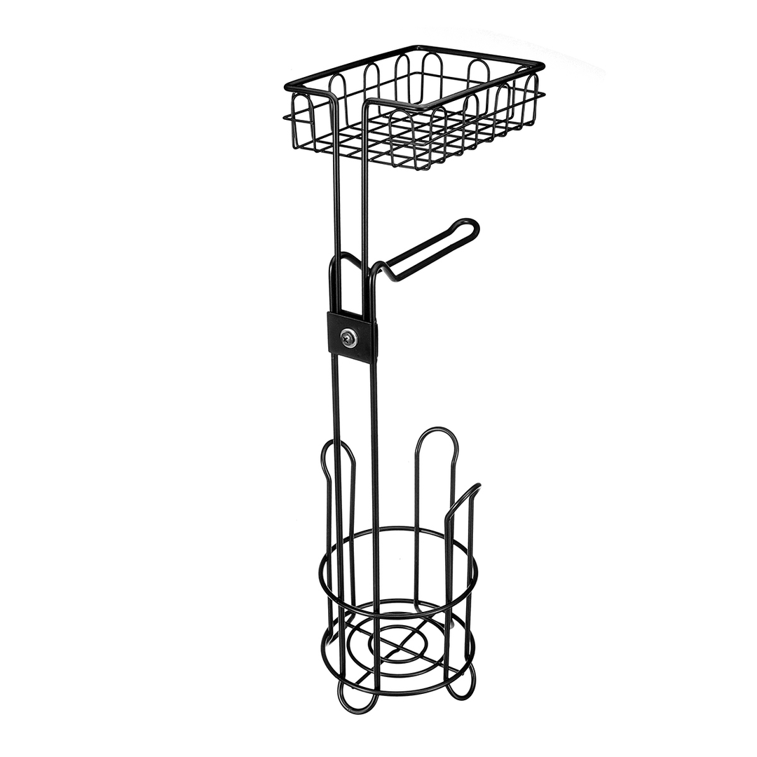 Toilet Paper Towel Storage Stand Organizer Rack Bathroom Vertical Roll Holder Shelf - MRSLM